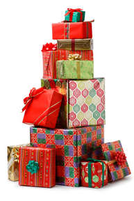Stack of presents representing how to save money and get more out of your Christmas.