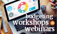 Free online workshops, webinars, and courses for creating or improving a personal or household budget.