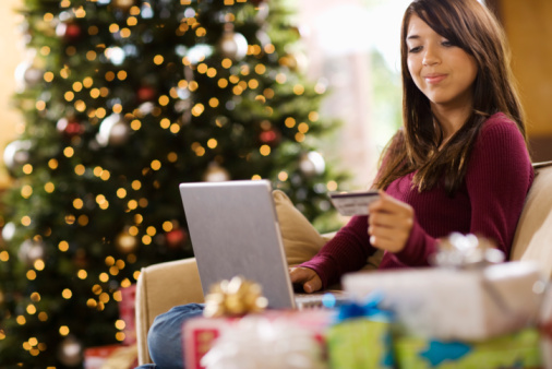 Shopping online with a gift giving list