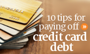 10 tips for paying off credit card debts in Canada.
